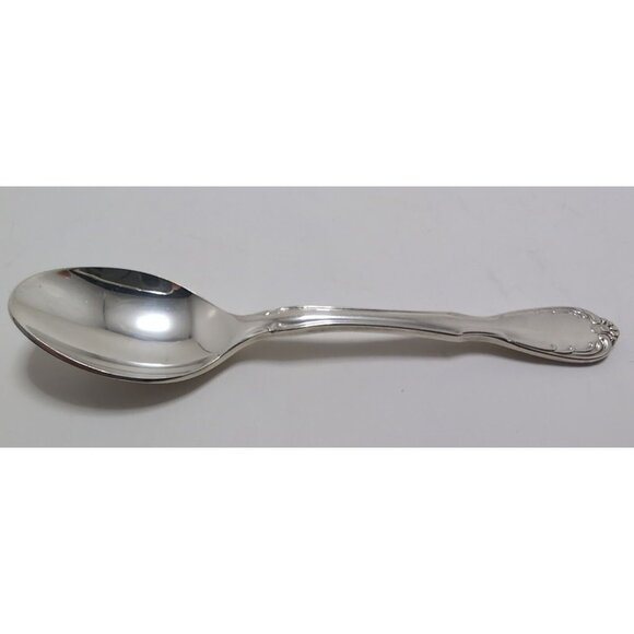 Vintage Noritake Silver Serenade Silverplate Demitasse Spoon 4 3/8" - Picture 2 of 13